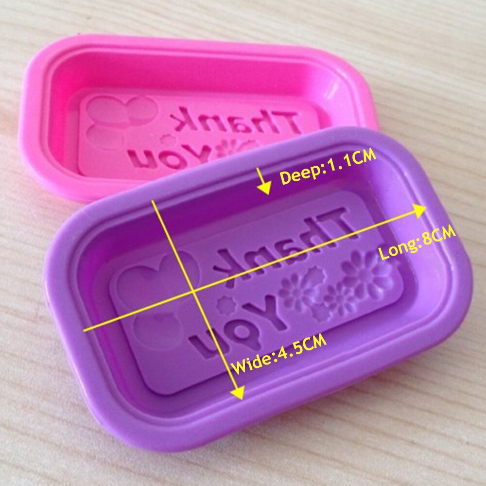 DIY Flower Silicone Soap Mold Massage Bar Soap making Tool With Single-hole Moulds: 8x4.5x1.1cm