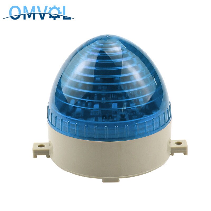 Strobe Signal Warning light N-3072 12V 24V 110v 220V Indicator light LED Lamp small Flashing Light Security Alarm: AC220V Blue