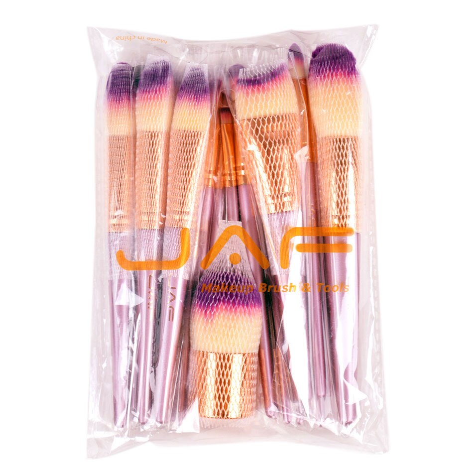 Jaf 26Pcs Gouden Make-Up Borstel Set Met Rits Case Reizen Cosmetische Tas Make Up Kwasten Professionele Studio Synthetische borstel: Without Case