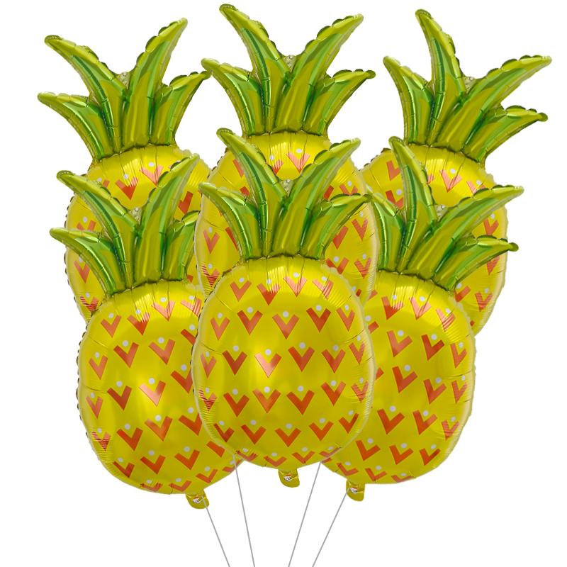 6 uds globos de frutas fresa aguacate papel de aluminio globo de helio sandía naranja Cactus Ballon decoración de temática para niños: Verde menta