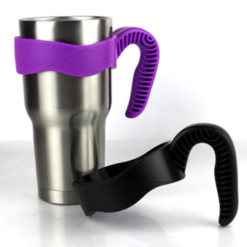 Halkfritt handtag isolerat för 30oz yeti tumbler stöd diameter större än 10cm kopp flaskmugg lätt att hålla plast bärbar