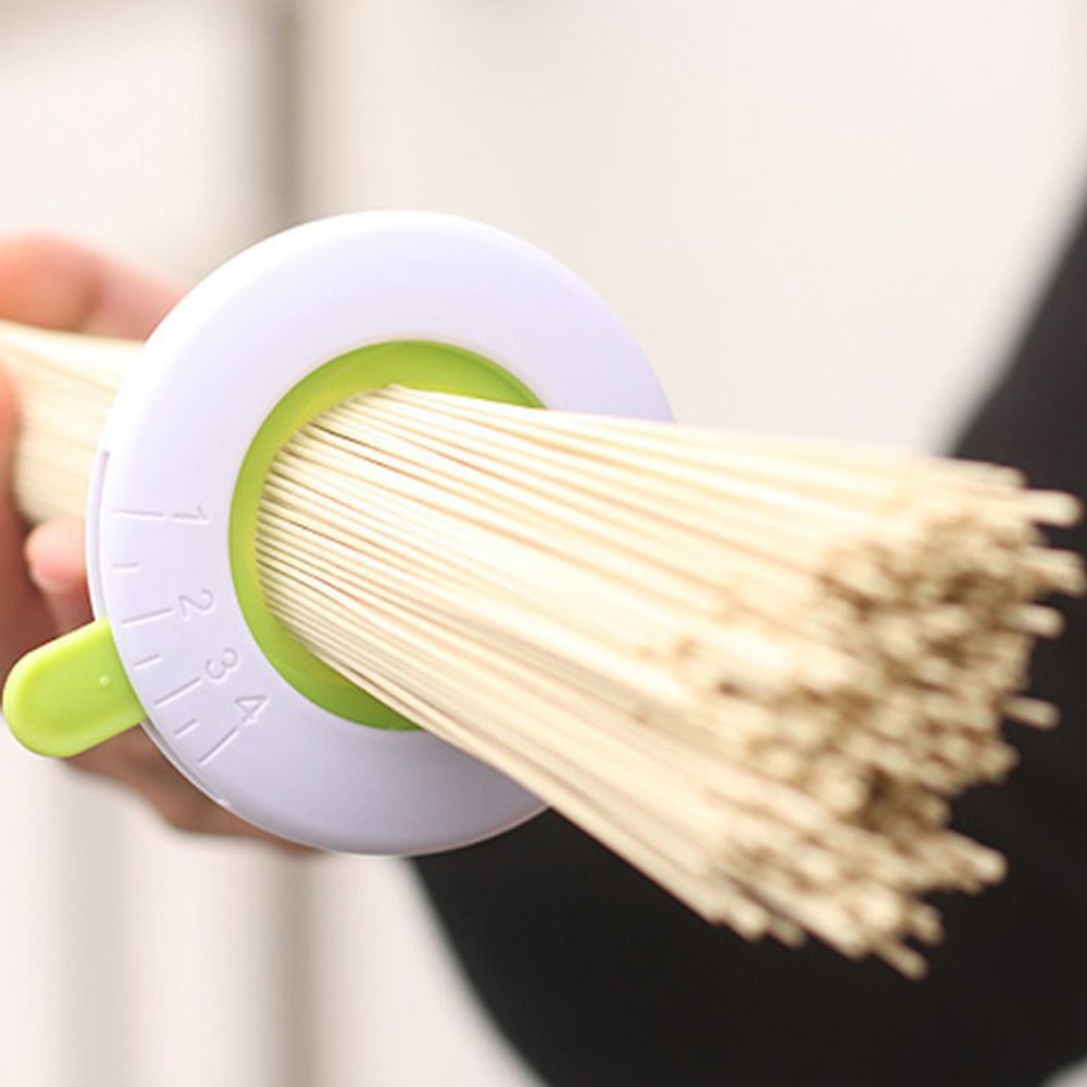Spaghetti måler plast 1-4 personer komponentjusterbare pastaværktøjer nudelmåleværktøj vælger begrænser volumndispenser