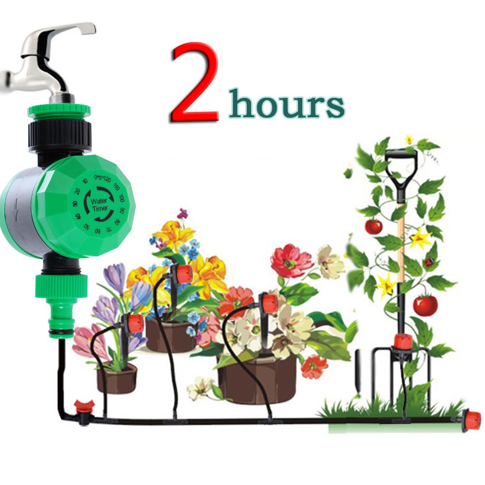 2 heures étanche maison automatique minuterie d'eau jardin Irrigation contrôleur système d'arrosage jardin minuterie mécanique