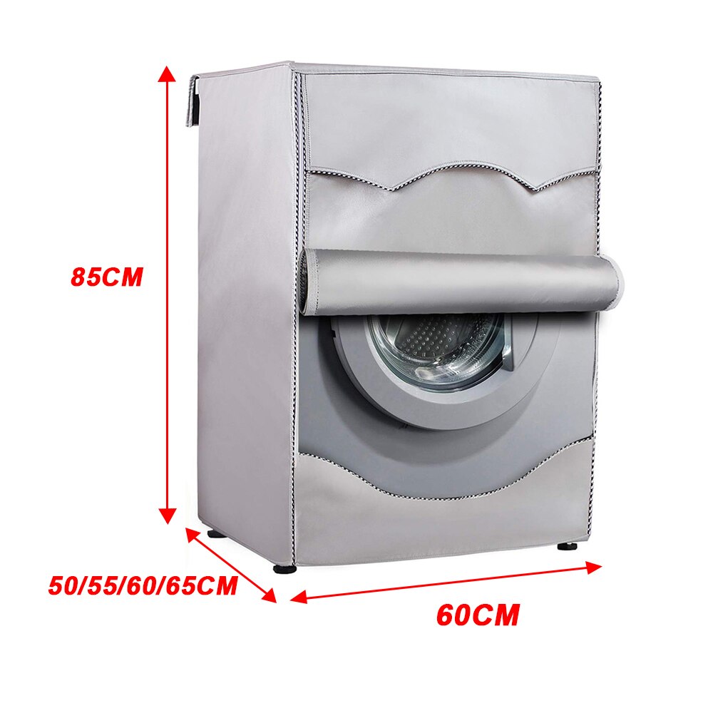 Silver Coating Dustproof Waterproof Case Front Load Laundry Dryer Covers Washing Machine Cover Washing Machine Cover Sunscreen