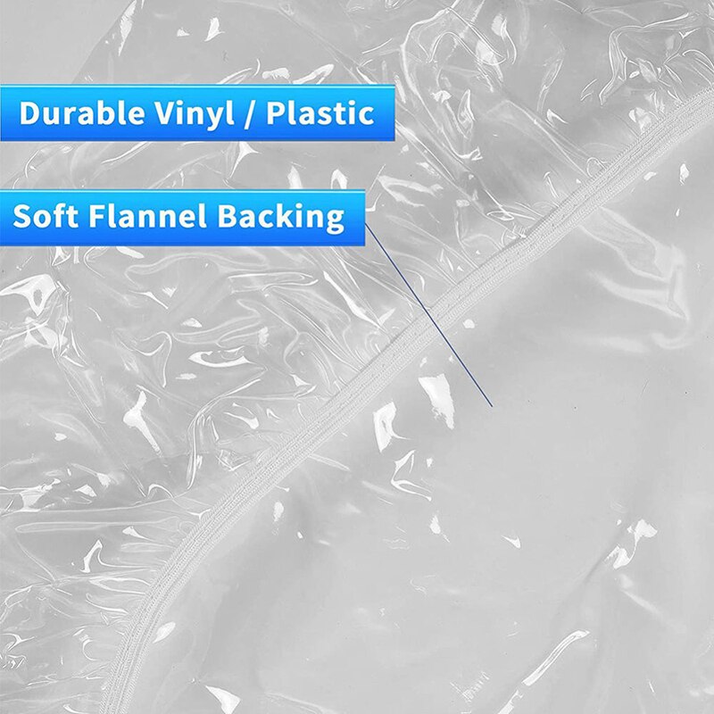 65-180cm vandtætte runde gennemsigtige, elastiske borddæksler pvc enkel praktisk køkken catering beskytter dug