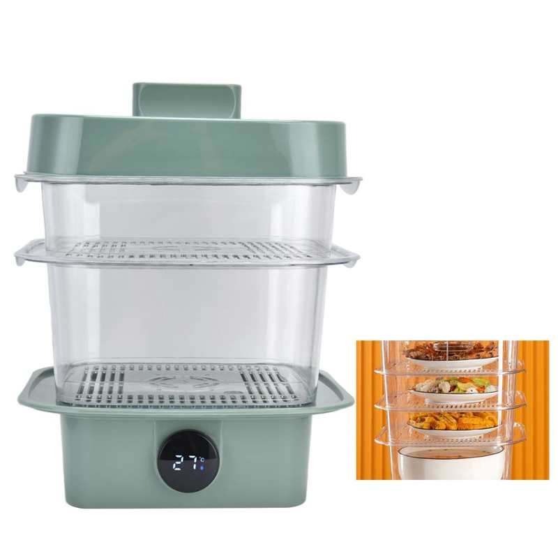 4Pcs/Set Multilayer Food Insulation Cover Transparent Leftovers Dust Cover with Temperature Panel Kitchen Gadgets Food Container
