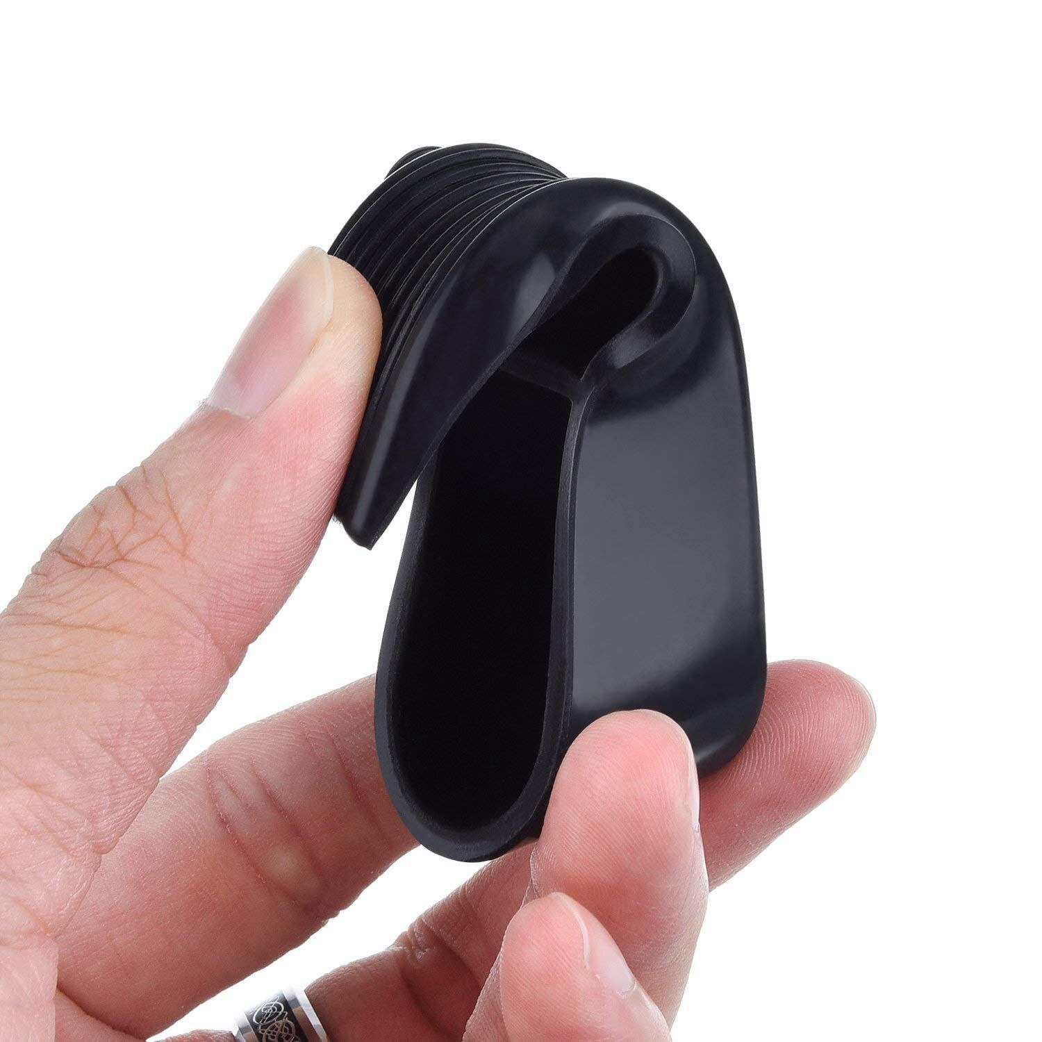 6 Pack Door Stop Wedges Black Rubber Door Stoppers for Home and Office