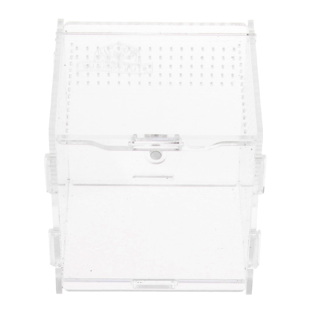 Acrylic Terrarium Vivarium With Water Bowl Artificial Plant For Gecko Lizard Snake