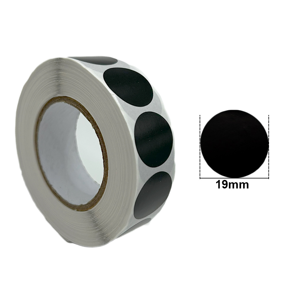 1000/Pcs tir pour cible 19mm noir/rouge cible plâtres tir cible plâtres autocollant Bullseye alésage tir accessoires: Black