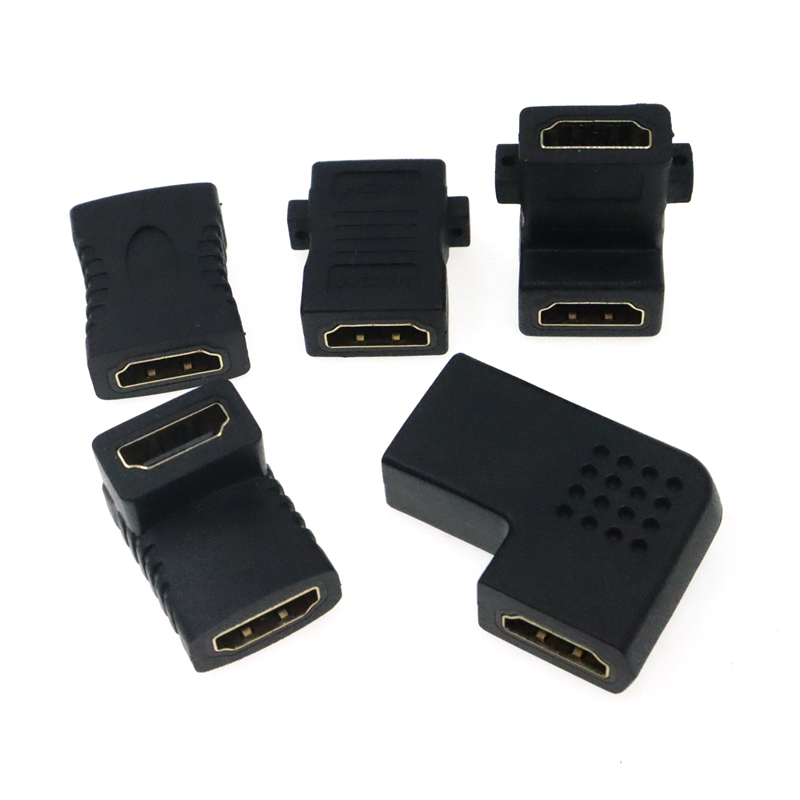 HD-Adapter Mikro Mini HDMI-kompatibler 90-Grad-rechtwinkliger Adapter HDMI 270-Grad-HDMI-Stecker auf Buchse HDMI-Winkelstecker