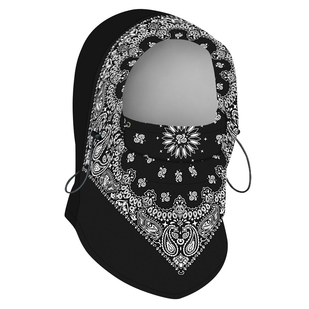 Mascarilla de esquí con estampado Digital para hombre y mujer, máscara facial cálida para padres e hijos, pasamontañas multifuncional, gorro de ciclismo para invierno