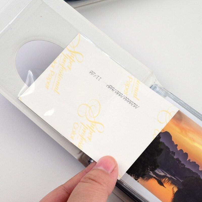 T84E Mini Photo Album Pocket Album for Student Cards Small Postcard INS Wind Hollow 3 Inch 36 Photos Storage Case