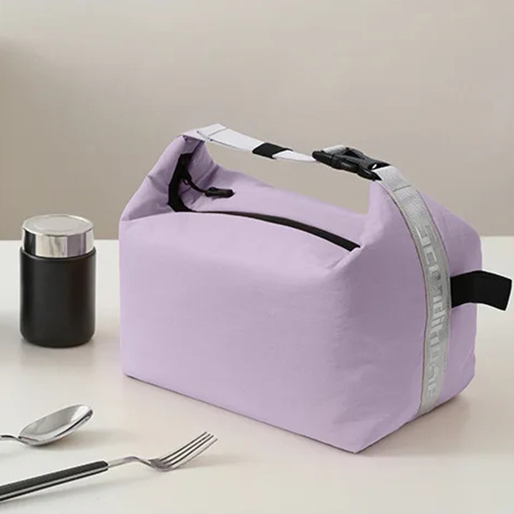 Foldable Insulated Bag Leak-Proof Large Capacity Insulated Lunch Bag Eco-Friendly Waterproof Cooler Lunch Handbag Office Worker