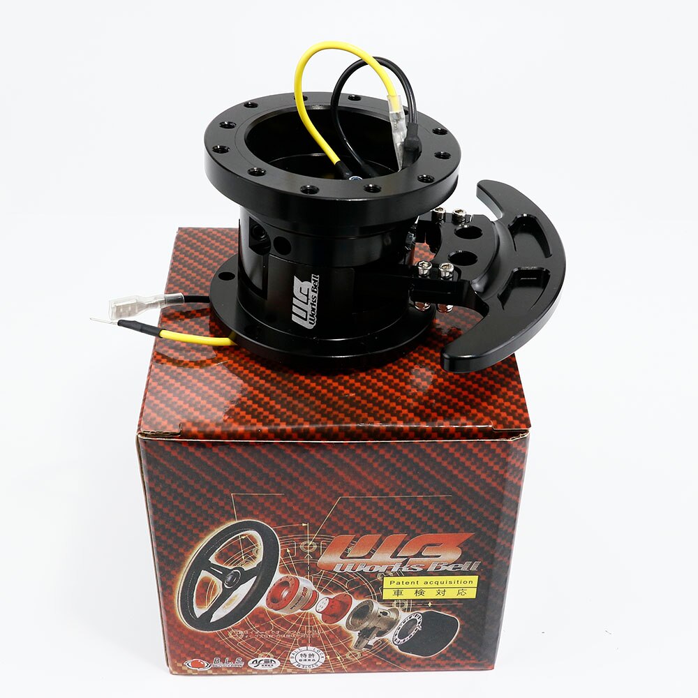 High WORKS BELL GTC Tilt Racing Steering Wheel Quick Release Hub Kit Adapter Body Removable Snap Off Boss Kit: Black