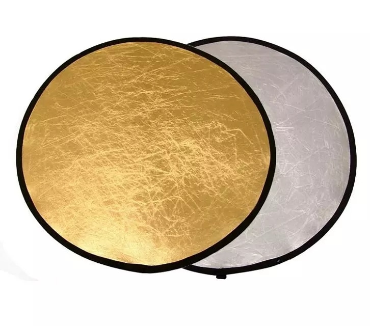 2 in 1 Goud een zilveren 24 &quot;/60cm Houvast Multi Opvouwbare Draagbare Disc Light Reflector voor Fotografie