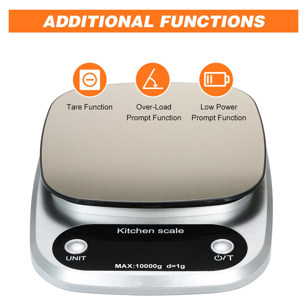 Digital Scale 3kg 5kg 10kg Portable LCD Electronic Scales Steelyard Kitchen Scales Postal Food Balance Measuring Weight Libra