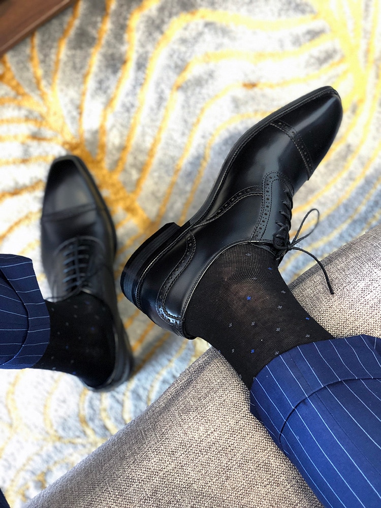 Tube Socks Men's Formal Dress Socks Streetwear Dress Socks Men's Black Dress Socks Male Suit Dress Socks