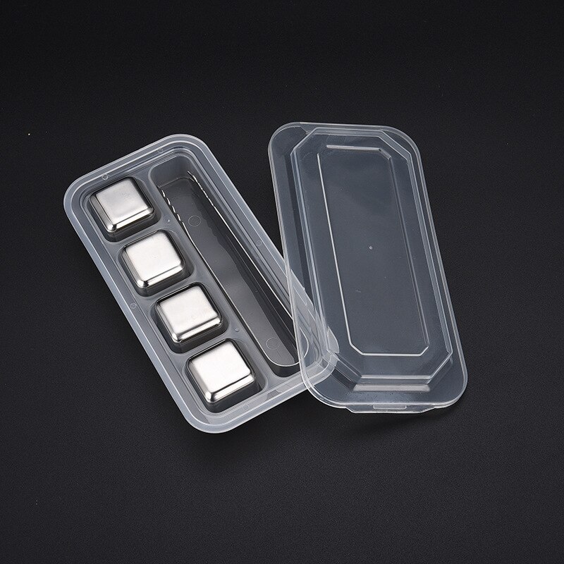 304 stainless steel ice cubes can be reused. Frozen ice cubes are used for rapid cooling of whiskey and longer: Set 4