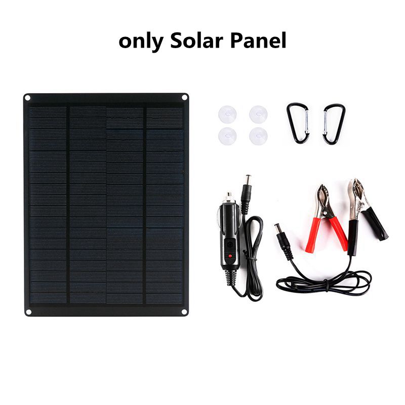 20W Solar Panel Kit 18V/5V USB Solar Mobie Charger Solar Cell with 10A/20A/30A/40A/50A/60A Controller for Outdoor Camping Hiking: only solar panel