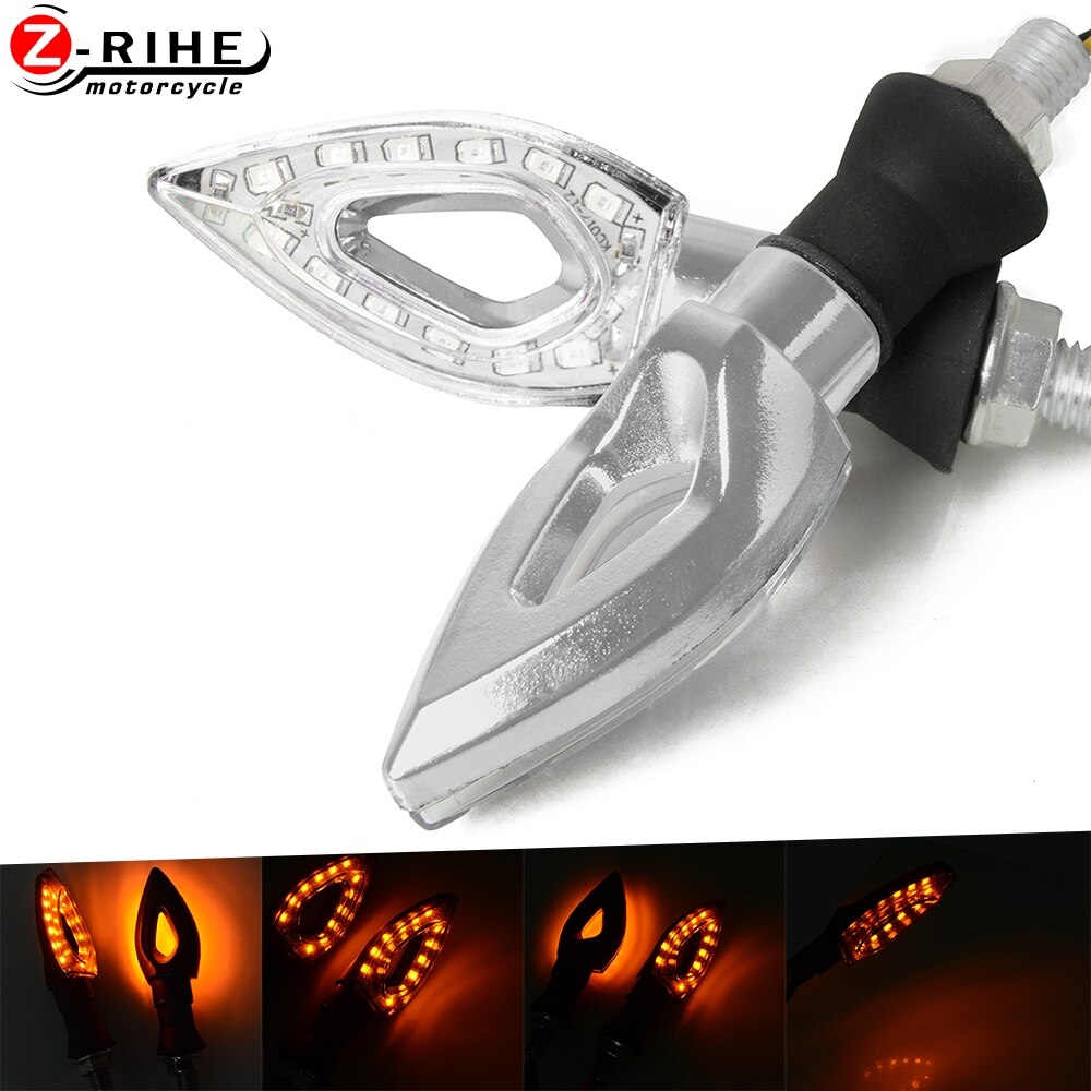 Til honda cbr 600 cbr 600 f2 f3 f4 f4i motorcykel led blinklys 12 led indikator lys cykel lampe til kawasaki ninja