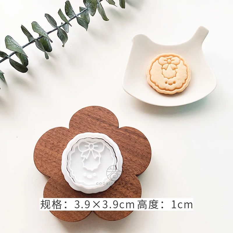 Di Natale mini Simpatico Pupazzo di Neve Pan di zenzero uomo Stampo per Biscotti Riutilizzabile 3D cartone animato Fondente Biscotto stampatore Cottura Torta Decorazione Strumenti: Radura