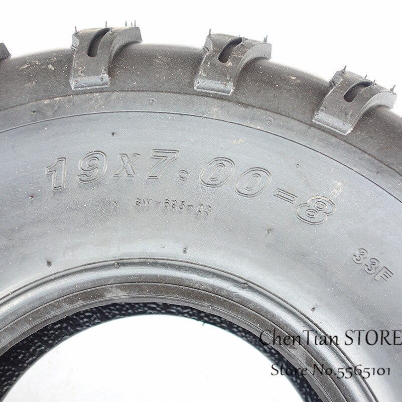 8 Inch ATV Tire 19x7.00-8 four wheel vehcile motorcycle Fit for 50cc 70cc 110cc 125cc Small ATV Front Or Rear Wheels