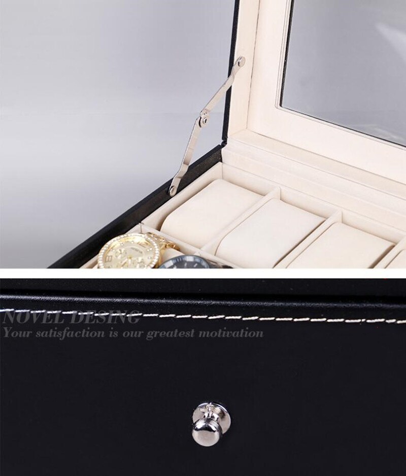 3/4/5/8 Grids Pu Lederen Horloge Doos Sieraden Display Horloge Case Houder Organizer Voor Mannen Quartz Horloge beste Cadeau