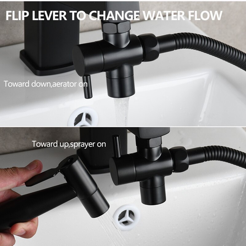 Brass Sink Diverter Faucet Splitter for Kitchen or Bathroom,Faucet Adapter 3 Way Valve,Sink Faucet Replacement Part M22 X M24