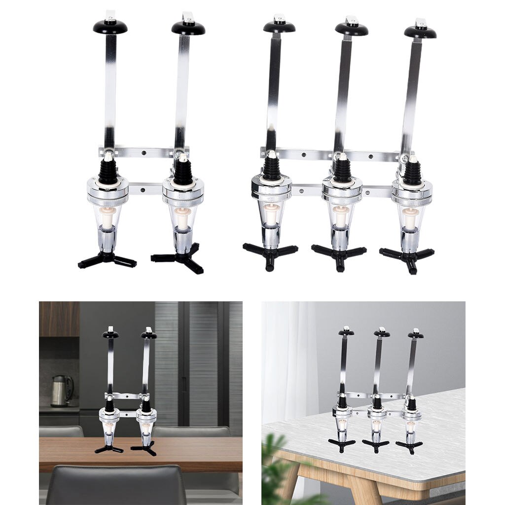 Portable Wine Dispenser Stand Wall Fixing Alcohol Cocktails Drinks Dispenser Bracket Holder Rack Station Drinkware Bar Set