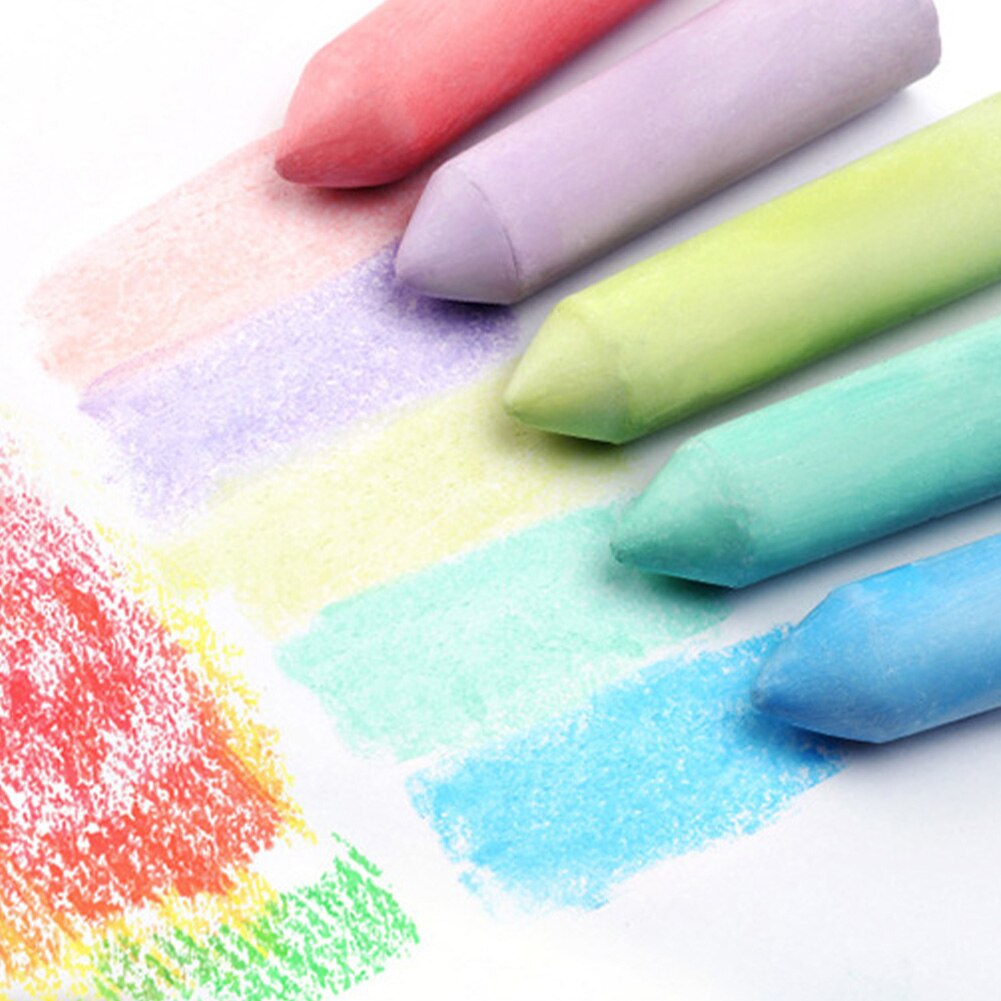 20pcs Jumbo Sidewalk Chalk Smooth Writing Outside Driveway Playground Drawing Tool School Stationery For Kids Toddlers 15 Colors