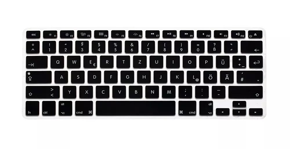 US Layout Duitse Letters Toetsenbord Beschermer Voor Macbook Air Pro Retina 13 &quot;15&quot; 17 &quot;Laptop Skin Covers voor Mac book 13 15 QWERTZ