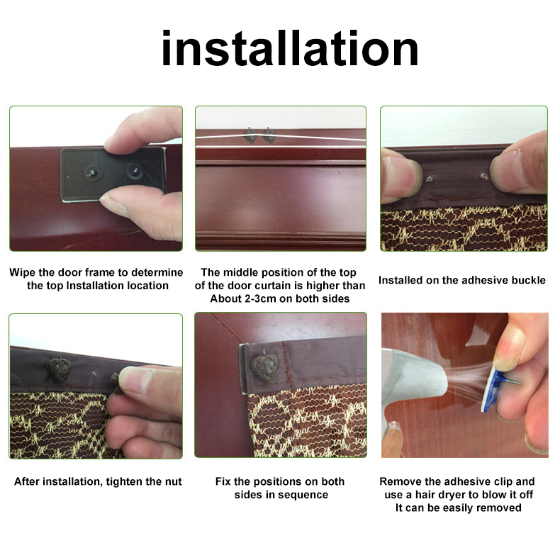 Magnetisch Zacht Gaas Deurgordijn Zomer Anti Mosquito Insect Fly Bug Gordijn Automatisch Sluitende Deur Encryptie Magnetisch Mesh Net