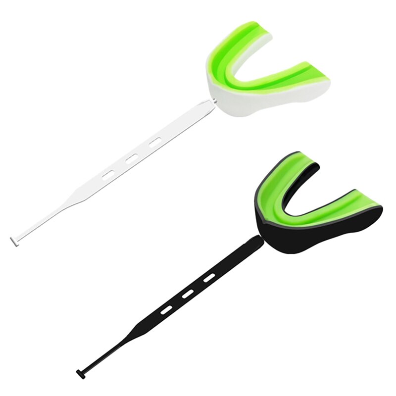 2Pcs Voetbal Mond Guard Met Riem, Zachte Jeugd Mond Guard Voetbal Mondstuk, sport Mond Guard Voor Boksen, Rugby: Default Title