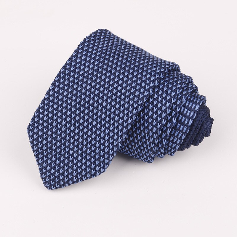 Multi-Gekleurde Mens Ties Lange Gebreide Ties Rood Blauw Grijs Stip Gentlemen Zakelijke Vintrage Stropdas das: 11