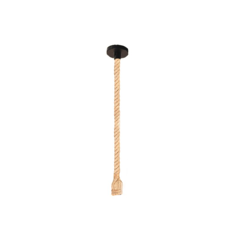 Corde de chanvre pendentif lumières vintage rétro personnalité industrielle suspension lampe pour loft salon restaurant Edison lampe à main: 0.5m / E27  single head