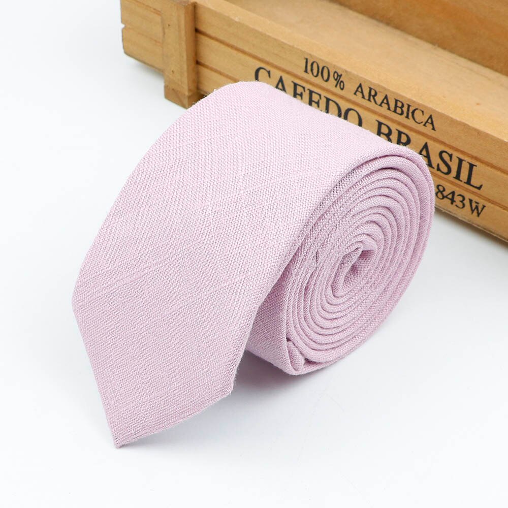 Corbata informal para hombre, corbatas delgadas hechas a mano de algodón clásico de 6,5 cm con textura de camisa estrecha para boda, Collar, corbatas delgadas,: 4