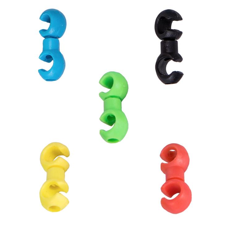 20/10 pcs Bicycle MTB Brake Cable S Style Clips Buckle Hose Guide Bike Cross Line Clip