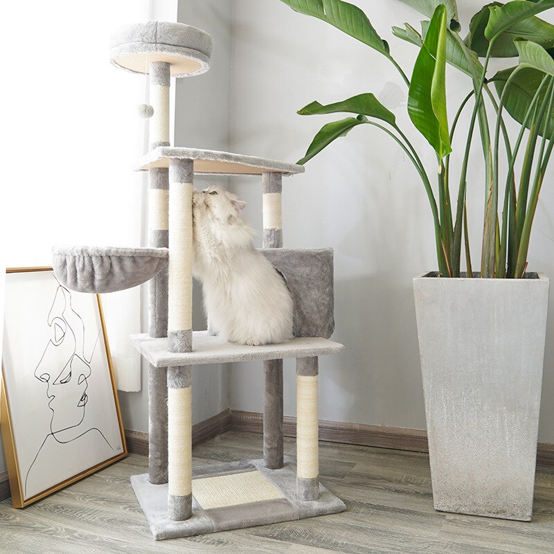 Cat Scratching Post Climbing Tree Cats Funny Toy Tree Scratcher Activity Protecting Furniture Pet House Cat Kitten Furniture