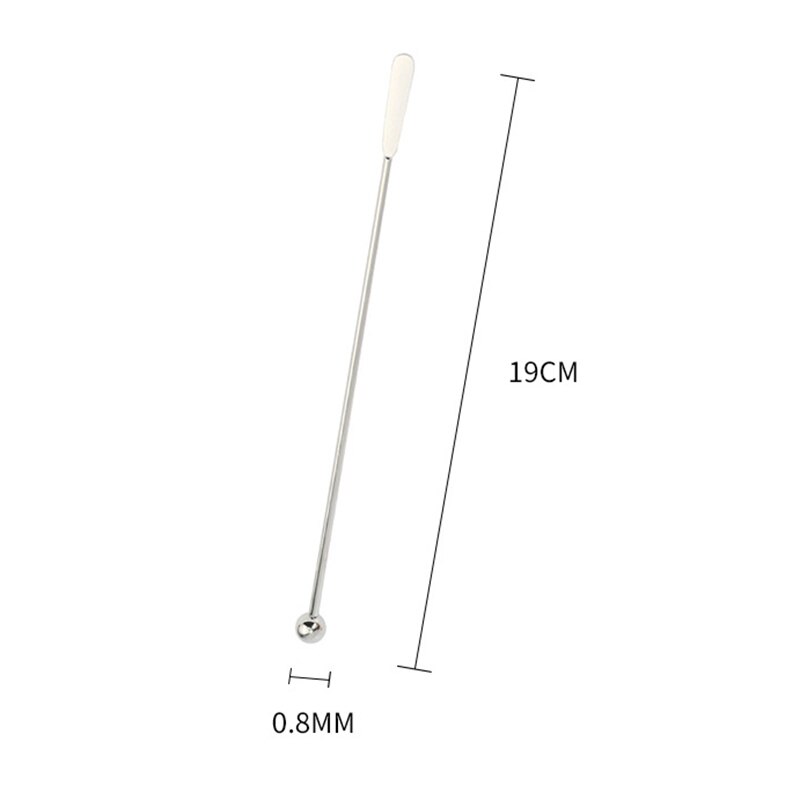 14 Uds Swizzle Sticks, palo agitador de bebidas de cóctel de acero inoxidable Premium, palos de agitación reutilizables para Bar