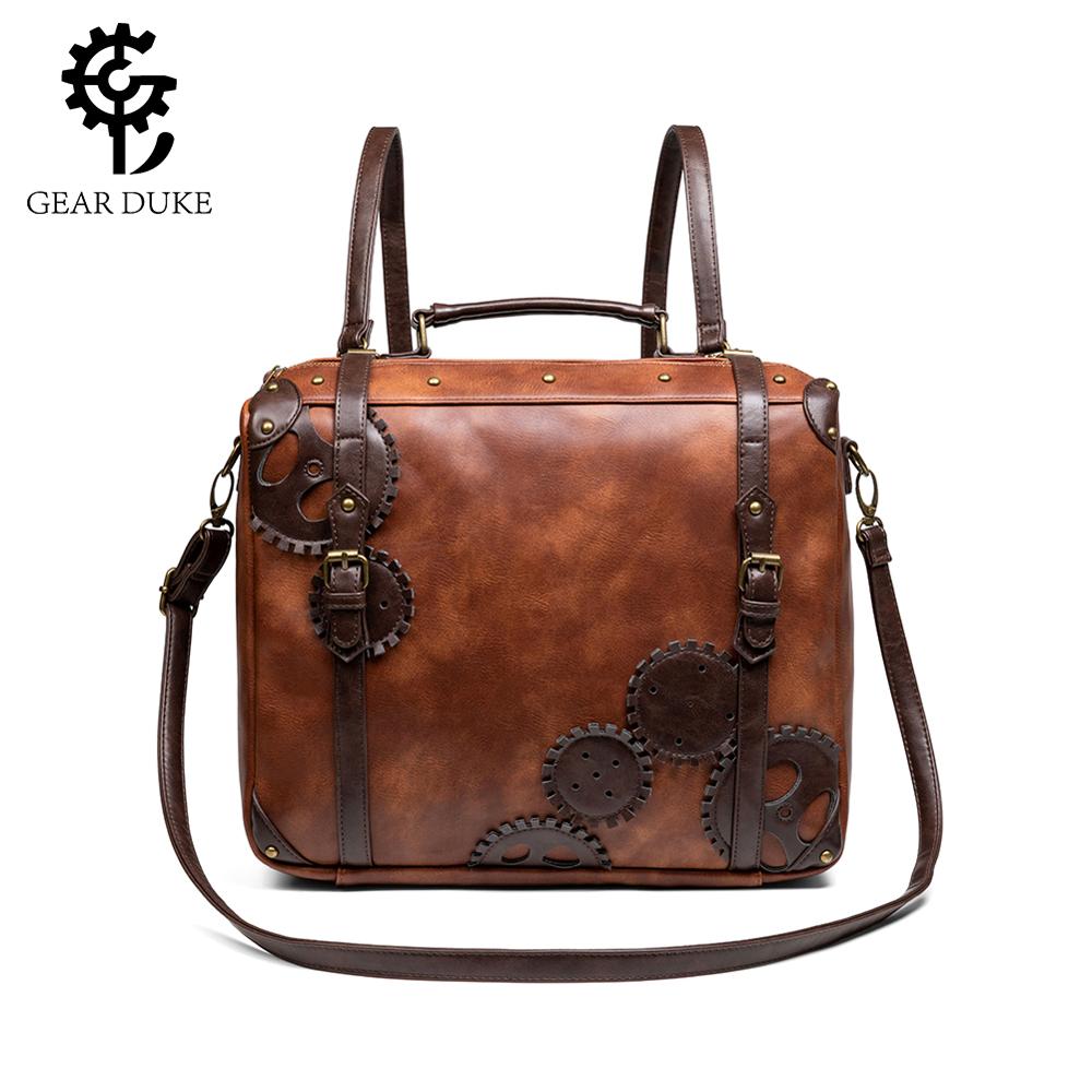 Steampunk-sac à main Vintage gothique, grand sac Rock rétro, sacoche à épaule en cuir, nouvelle Halloween