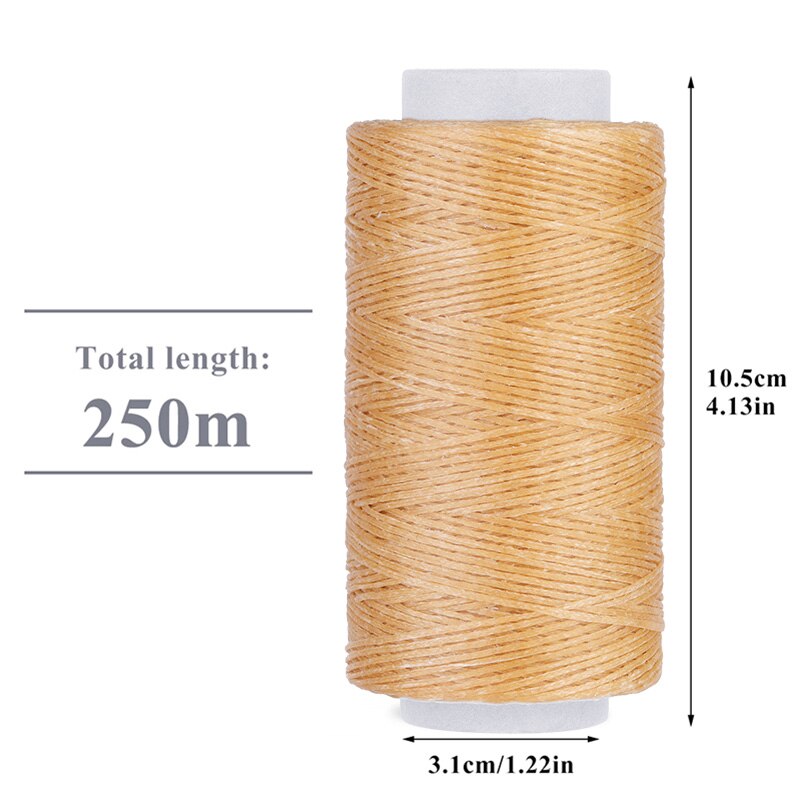 1Pc 250M Waxed Thread Hand Stitching Waxed Thread Sewing Thread With 5 Colors For DIY Leather Sewing And Braided Bracelets: Type3