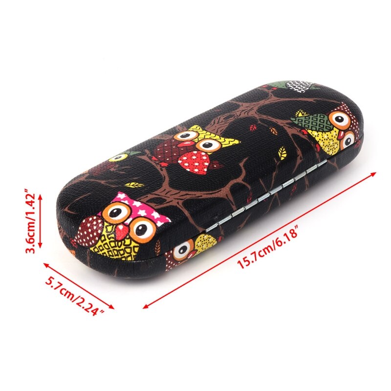 Caja de gafas dibujos animados búho Animal gafas de sol lindo almacenamiento Protector fundas portátiles