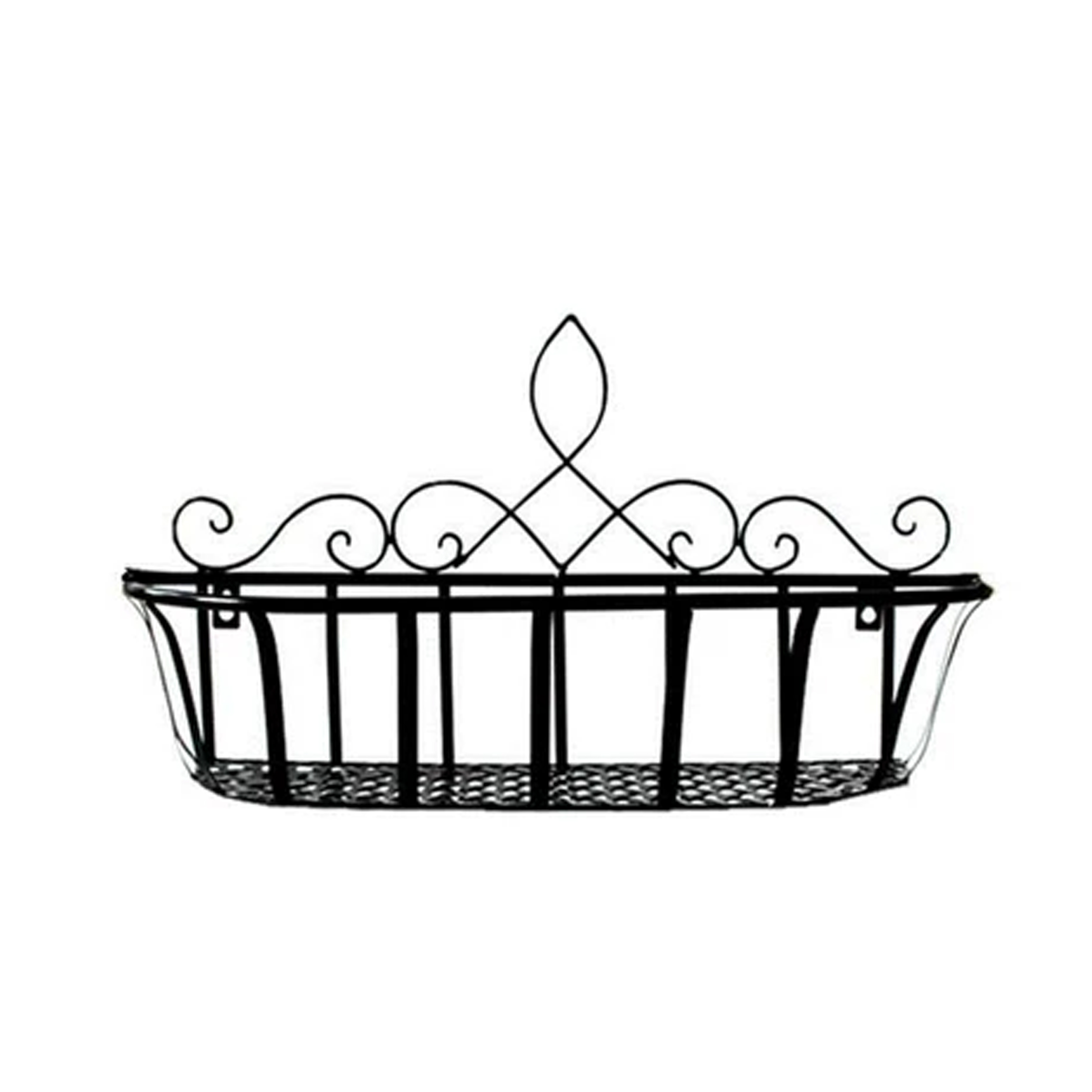 European wrought iron wall flower stand balcony flower stand wall hanging flower stand wall pot rack Wall shelf decorative frame
