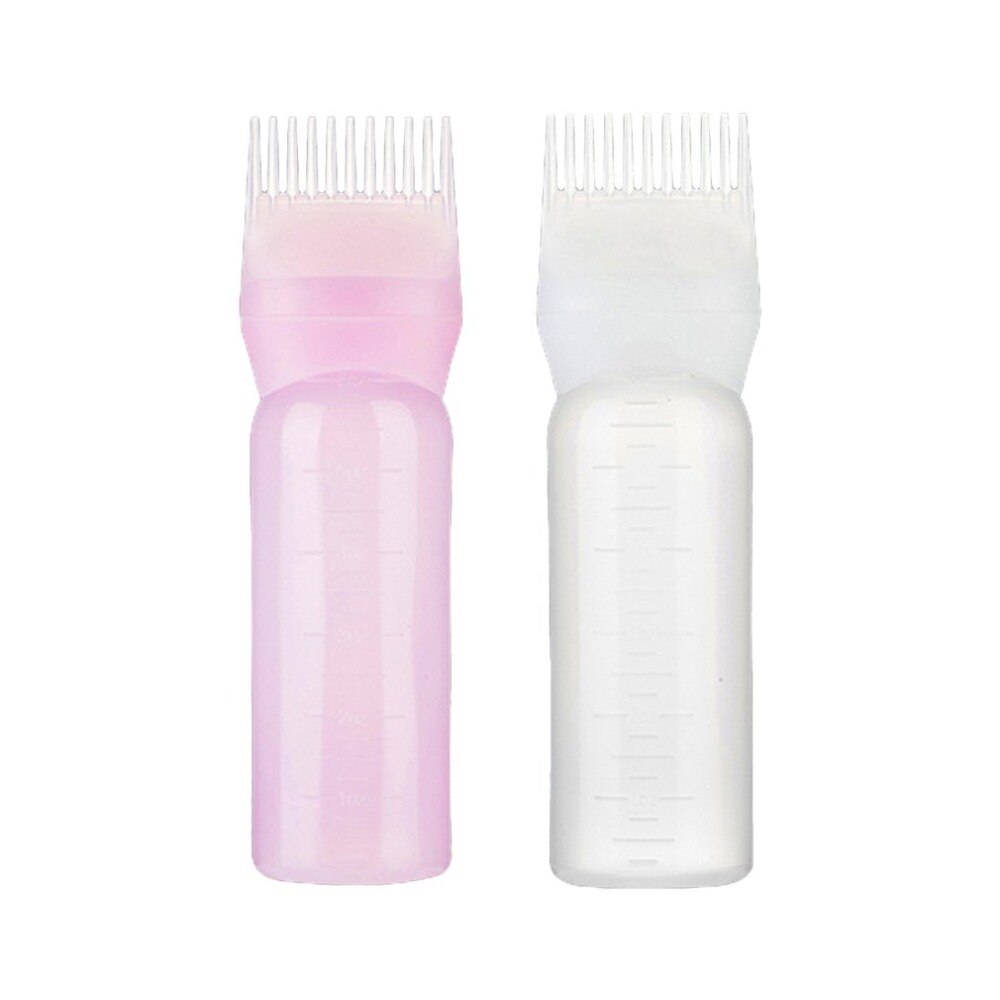 120ml Hair Dye Bottles Applicator Comb Brush Dispenser Kit Scale Squeeze Bottle Hair Solon Home Coloring Dyeing Use