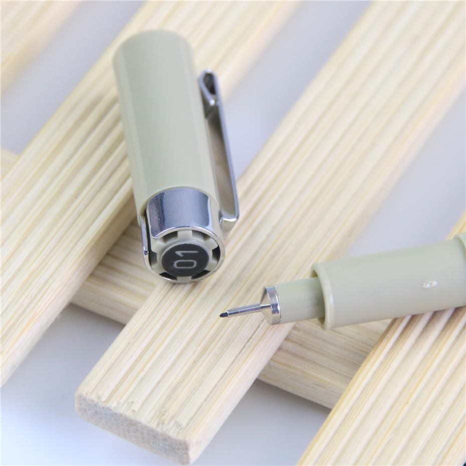1 pc bærbar tegning ultra finne linjepenn Gud kjemisk resistent pennemaling: 01