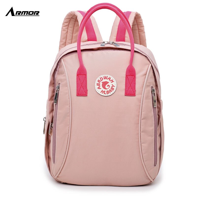 Style Diaper Bag Multi-functional Large-Volume Baby Bag Mom Nursing Backpack Mom Maternity Package: Pink