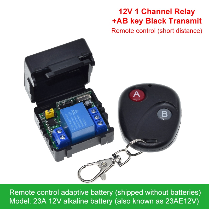 433Mhz RF Remote Control Wireless Switch DC 5V 12V 1CH 2Way Relay Receiver and 2CH Transmitter For Door Electromagnetic Lock: PURPLE