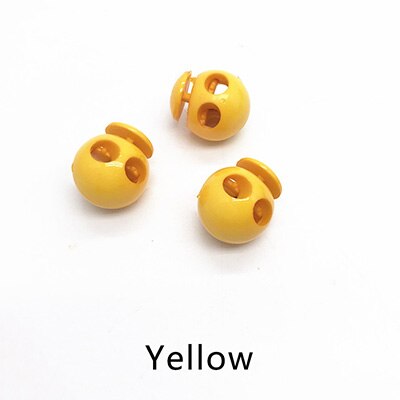 20pcs 18X21mm Plastic Stopper Hat Cord End Cord Lock Spring Elasticity Adjustment Buttons DIY Clothing Decor Rope Buckle DS014: Yellow