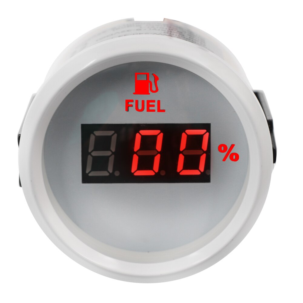 Stiefel Digitale Tankanzeige 0-100% Marine Öl Panzer Ebene Anzeige Messgerät 0 ~ 190 Ohm/240 ~ 33 Ohm Mit Hintergrundbeleuchtung 9 ~ 32V Für Auto