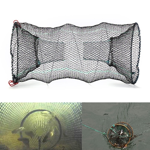 1PC filet de pêche crabe écrevisse homard receveur Pot piège filet pêche pliable piège fonte garder filet anguille crevette vivant appât